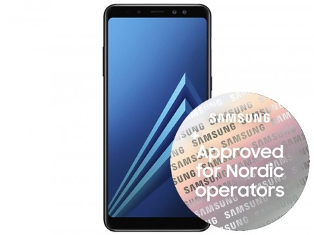 Samsung Galaxy A8 (2018) Enterprise med Galaxy A8 Milano-lommeboksdeksel